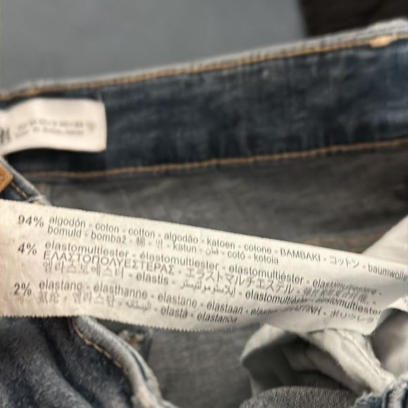 Zara Womens Jeans size US 2 Blue High Rise Skinny inseam 26.5 stretch - Picture 8 of 8
